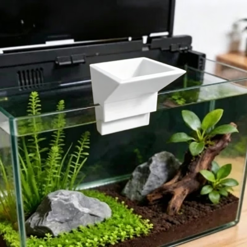 Aquarium Planted Tank Setup - No Drill Mount Aquarium Water Inlet