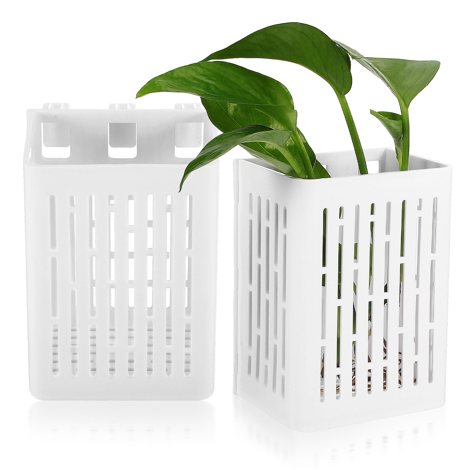 Aquarium Planted Tank Setup - 2Pcs Hanging Aquarium Planter Basket Aquatic