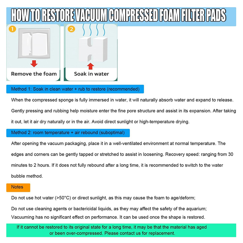 【GIFT】Replacement Foaming Filt - огляд і ціна Aquarium Planted Filter