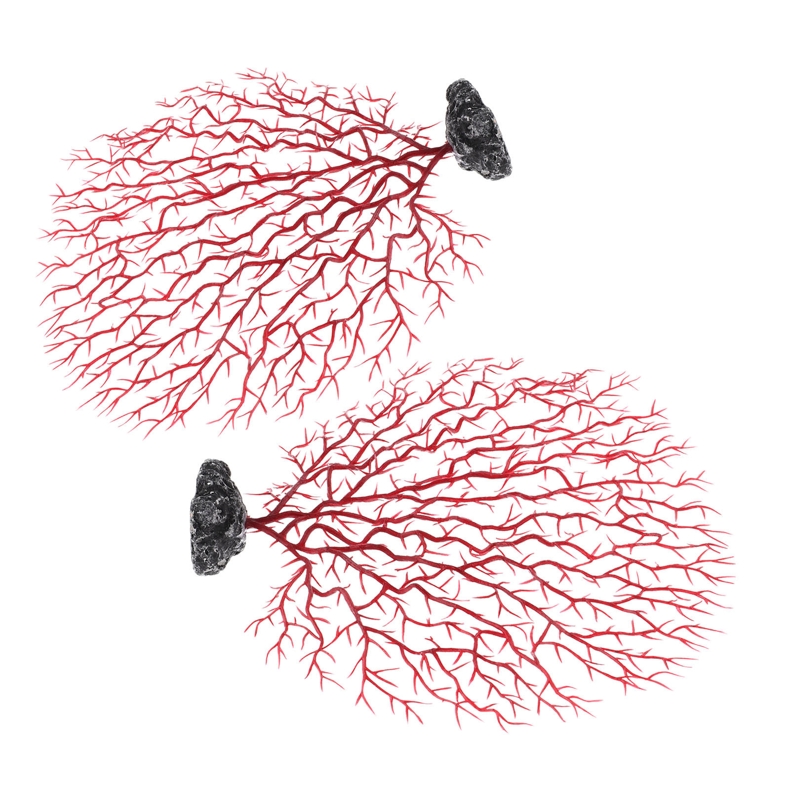 2Pcs Material Sea Fan Coral Aq - огляд і ціна Aquarium Planted Tank Setup
